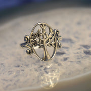 Ganesha Handicrafts Silver Tree of Life Ring, Ring, Silver Ring, Tree Ring, Tree of Line, Fashion Ring