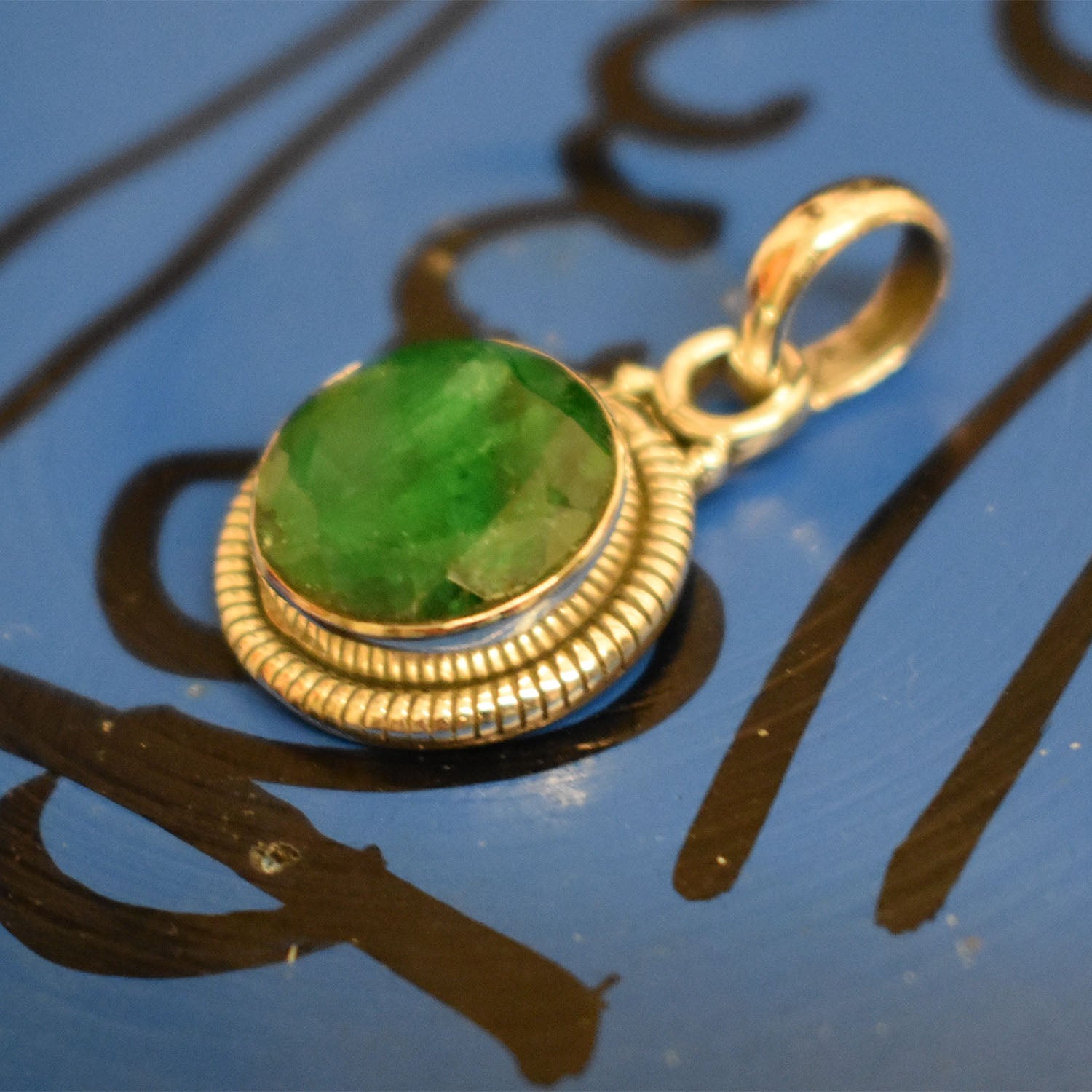 Buy Small detailed Emerald (925) Sterling silver online by ...