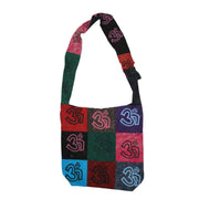 Ganesha Handicrafts Soft Cotton Multi-Coloured Sling Bag , Coton Bag , Bag, OM Bag
