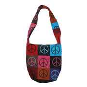 Ganesha Handicrafts Soft Cotton Multi-Coloured Sling Bag , Coton Bag , Bag, OM Bag