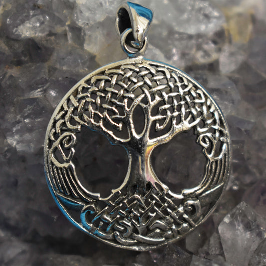 Ganesha Handicrafts, Sterling Silver Celtic Tree of life Pendant, Celtic Tree of life Pendant, 925-Silver Pendant, 925-Sterling Silver Tree Pendant, Modern Pendant, New Modern Trending Pendant, Stylish Pendant.