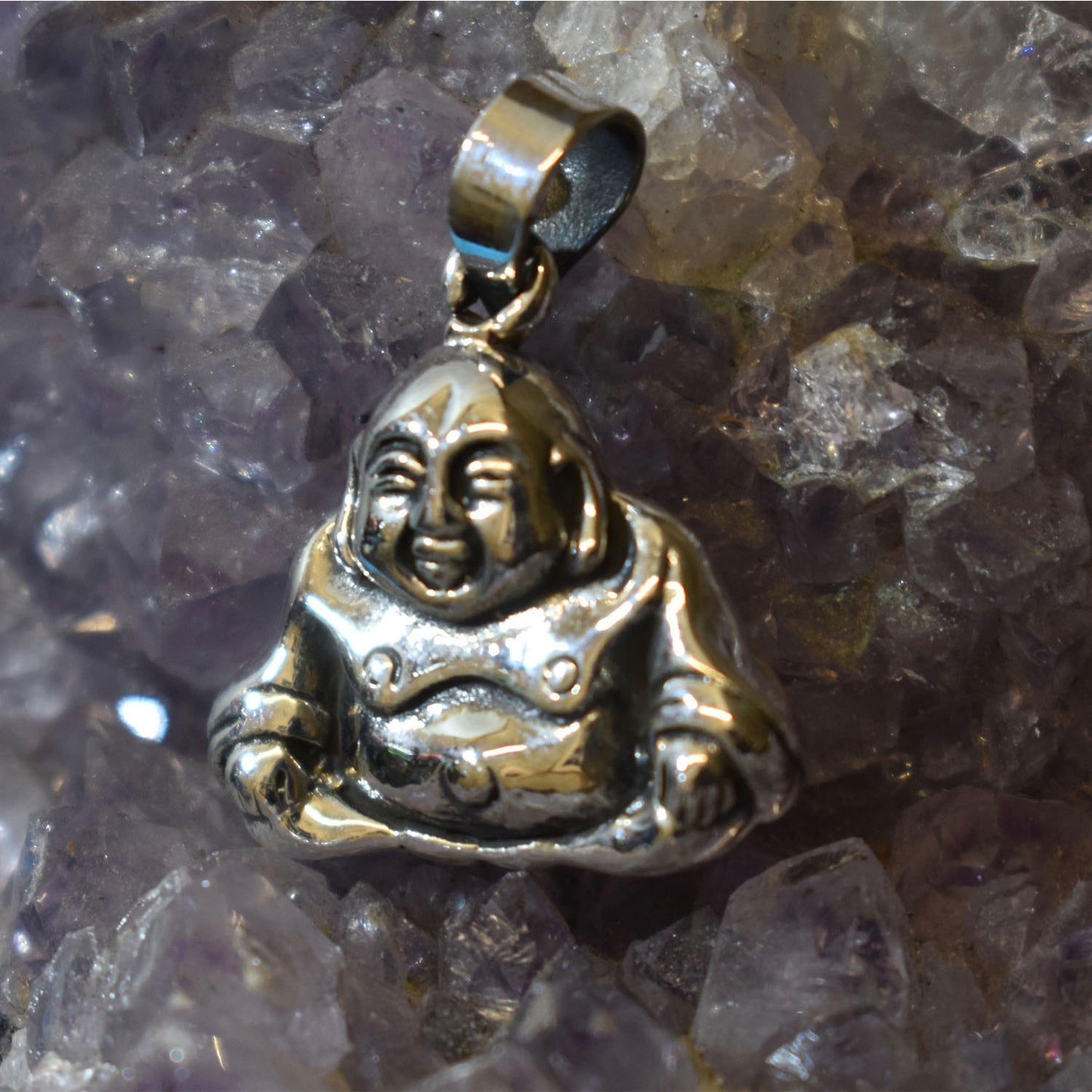 Ganesha Handicrafts Sterling Silver Sitting Buddha, Buddha, Sitting Buddha, Sterling Buddha, Buddha Dollar