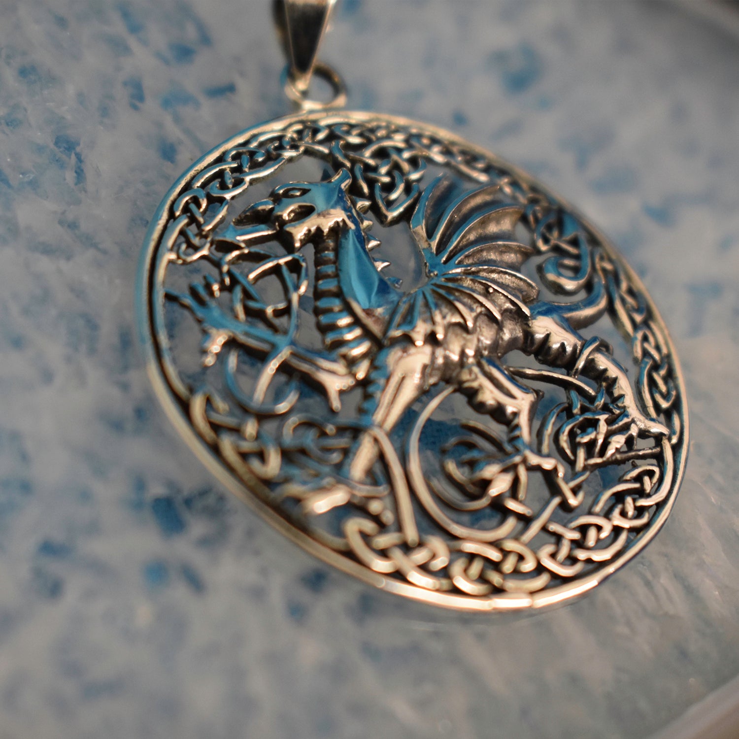 Ganesha Handicrafts, Sterling Silver Welsh Dragon Pendant (925), Silver  Dragon Pendant, 925-Silver Pendant, New Trending Pendant, NO.1 Model Pendant. 