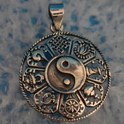 Ganesha Handicrafts, Sterling Silver Yin and Yang Pendant (925), Sterling Silver Pendant, Womens Trending Pendant, Womenss Modern Pendant, Silver Yin and Yang Pendant, 925-Silver Pendant. 