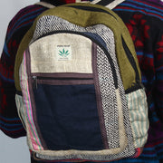 Ganesha Handicrafts Unique Custom Pure Hemp Backpack, Hemp Backpack, Backback, Custom Pure Hemp Backpack