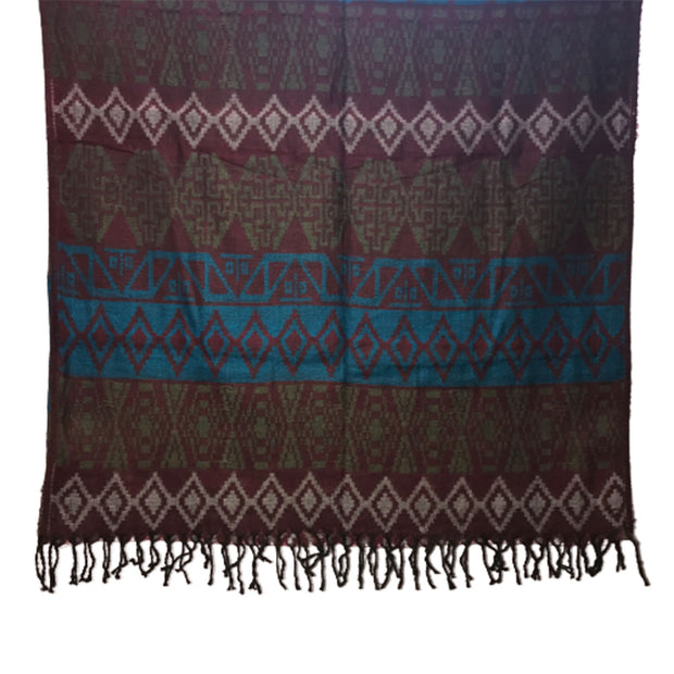 Ganesha Handicrafts Women's 100% Printed woolen Shawl, Shawl, Printed 100% woolen shawl, Womens Shawl, Printed Shawl, 100% Printed shawl, Multicoloured Shawl, Blue Shawl