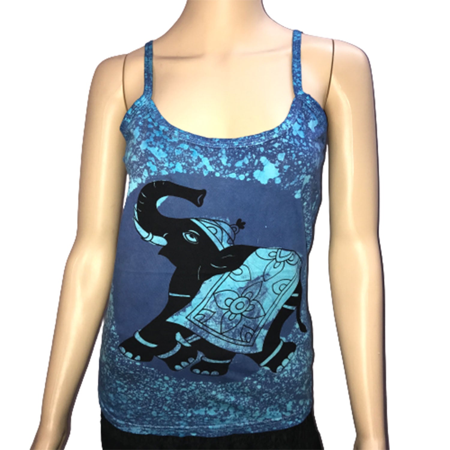 Ganesha Handicrafts Womens Printed Solid Colour Vest Top, Vest Top, Top, Colour Vest Top, Colour Top, Solid Colour Vest, Solid Colour Top, Printed Top, Womens Top, Womens Printed Vest Top