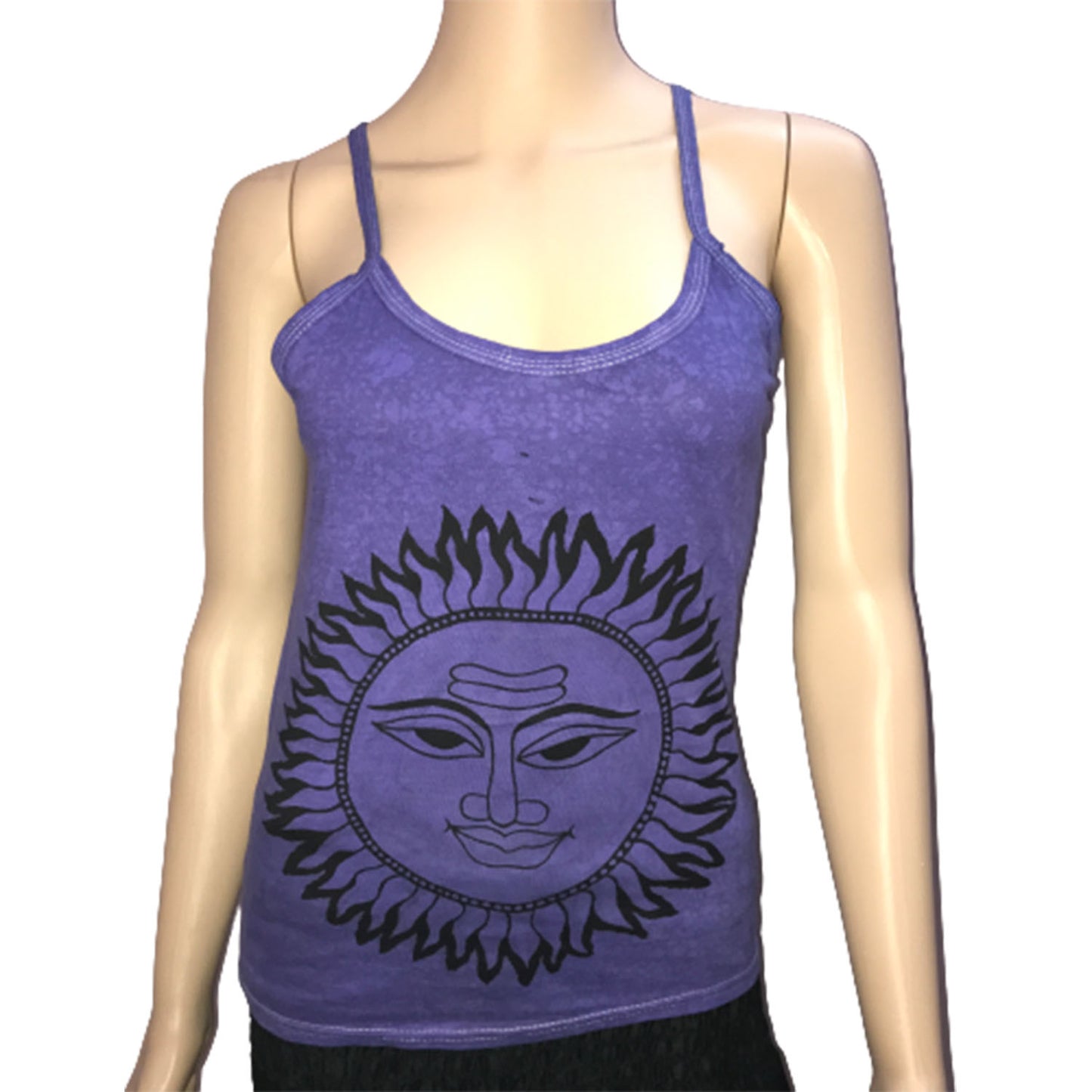 Ganesha Handicrafts Womens Printed Solid Colour Vest Top, Vest Top, Top, Colour Vest Top, Colour Top, Solid Colour Vest, Solid Colour Top, Printed Top, Womens Top, Womens Printed Vest Top