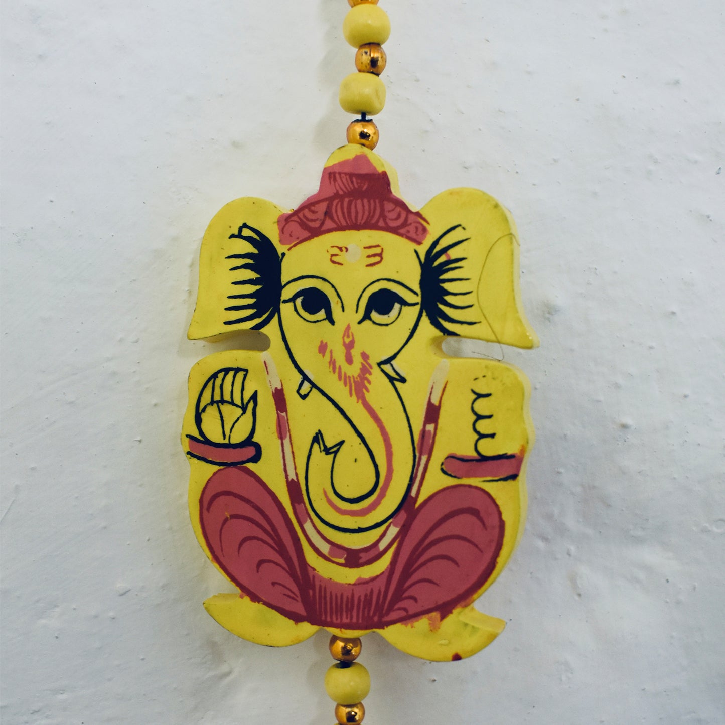 Ganesh Handicrafts Yellow Wooden Elephant Hanging, Elephant Hanging, Wooden Elephant, Yellow Hanging, Yellow Elephant Hanging