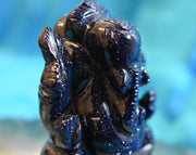 Hand-carved Nightstone (Blue Goldstone)  Ganesha